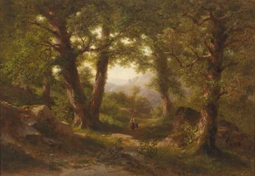 A Chestnut Grove, Scene from Montan in Tyrol